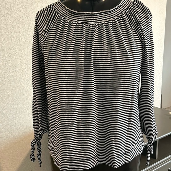 Chaps Denim striped top - Picture 1 of 6